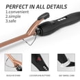 thumbnail image 4 of 9mm Thin Curling Iron Ceramic, 3/8 Inch Small Barrel Curling Wand For Long & Short Hair, Lcd Display With 9 Heat Setting Include Glove(golden), 4 of 5