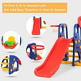 thumbnail image 5 of Goplus 3 in 1 Junior Children Climber Slide Swing Seat Basketball Hoop Playset, 5 of 10