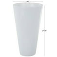 thumbnail image 3 of DecMode 24" White Fiberglass Vase, 3 of 11