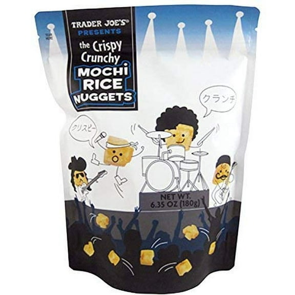 Trader Joes New The Crispy Crunchy Mochi Rice Nuggets 6.35oz (1 Pack)