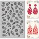 thumbnail image 1 of Moldes de arcilla polimérica con textura de tulipanes y flores de primavera, herramientas de bricolaje para texturas de arcilla., 1 of 9