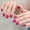 564-Almond, variant on Yihe Original [Dragon Fruit] Rose Red Cat's Eye Shines Simple Solid Color White Short Handmade Wear Nail Pad