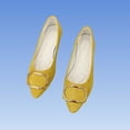 thumbnail image 5 of Purcolt Womens Faux Suede Buckle Flats Dressy Casual Pointed Toe Slip On Ballet Shoes Comfort Elegant Soft Sole Dress Shoes Dailywear for Business Work Office, 5 of 6