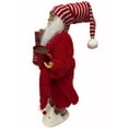 thumbnail image 2 of Holiday Time 18-Inch Santa Decoration in Red Pajamas with Mug, Teddy Bear, and Slippers, 2 of 6