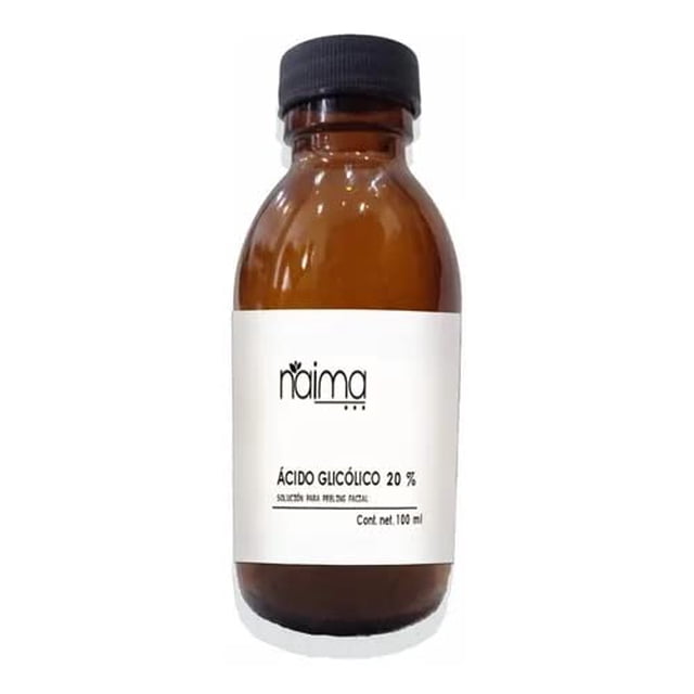 NAIMA Peeling Ácido Glicólico 20%, 100 ml | Peeling Facial| Exfoliante Facial Potente para Renovación Celular |Líneas Finas, Arrugas y Manchas | Todo Tipo de Piel