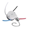 thumbnail image 4 of Interruptor de cadena de 3 velocidades y 4 cables, fácil instalación, accesorio para lámparas de pared, versátil control de luz de pared, interruptor Plata, 4 of 8