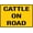 Metal tin sign 443, variant on Cattle Crossing Metal Tin Sign Aluminum Warning Sign Vintage Decorative Wall Art Plaque for Garage Man Cave Home Office Business Farm Ranch Indoor Outdoor Wall Decor 8x12 Inch