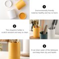 thumbnail image 4 of GAXIRE Kitchen Chopsticks Holder Ceramic Yellow 1 Set, 4 of 10