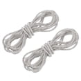thumbnail image 1 of Cordon de zapatos de rhinestone de 2 paquetes, cuerdas de brillo de 39.4" (Blanco), 1 of 6