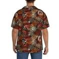 thumbnail image 3 of Lukts Coffee Stamp for Men's Hawaiian Shirt Beach Short Sleeved Button top-Small, 3 of 5