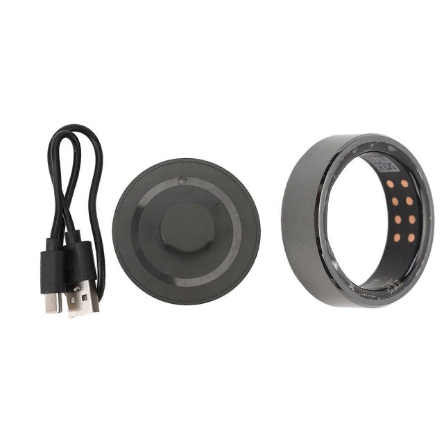 Smart Ring with Step Counter, Sleep Quality Monitoring, Wireless Charging, Sports Health Tracker, Built-in Battery, Size 13