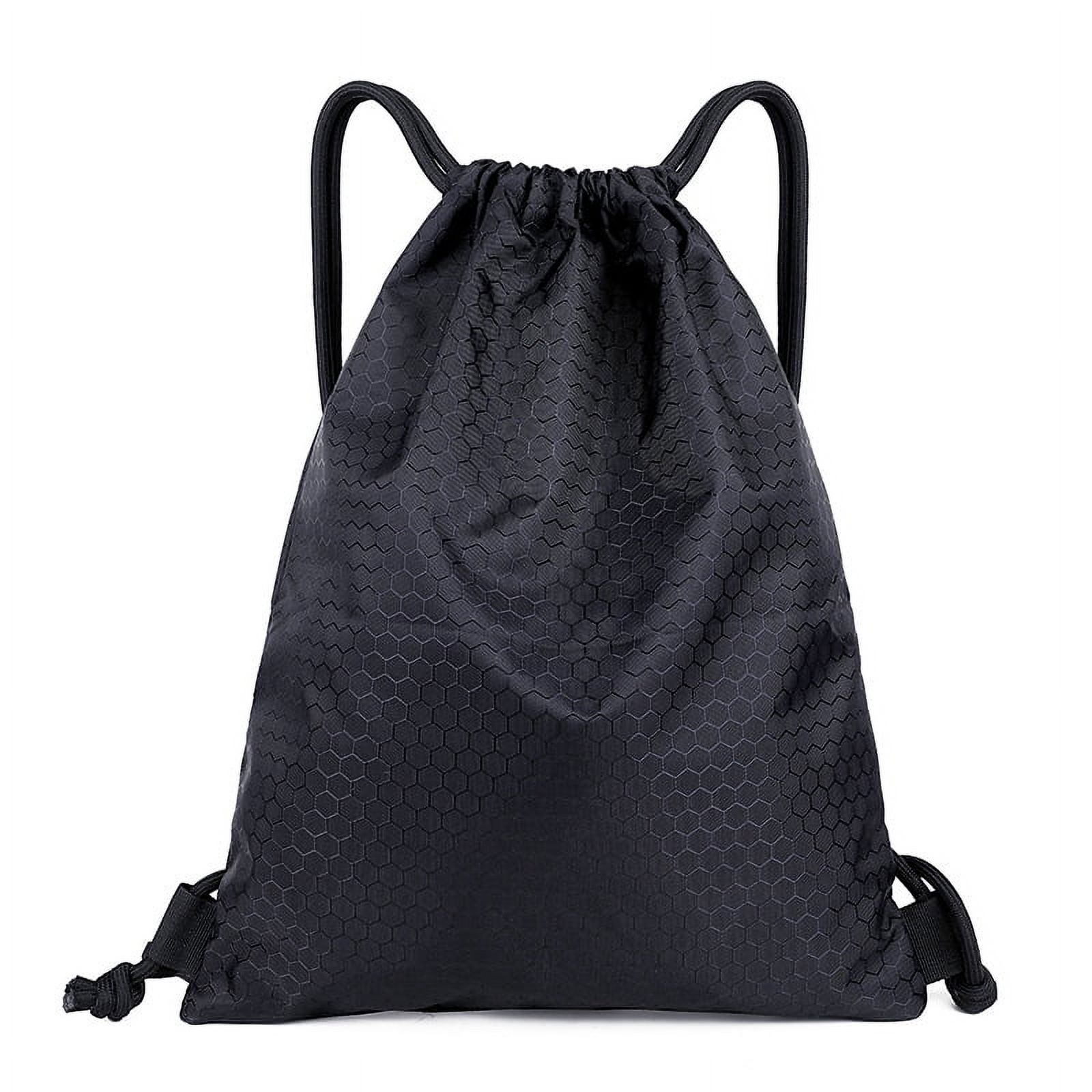 NEW AVEC BAG women\'s nylon string bag in black Amazon.com: BAKLUCK Nylon Drawstring Tote Bag Nylon  main image 4