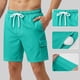 thumbnail image 1 of Ceisia Men's Casual Shorts Elastic Waist Drawstring Cargo With Multi Pockets Holiday Sky Blue S Gift, 1 of 5