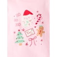 thumbnail image 3 of Holiday Time Toddler Girls' Christmas Graphic Tee with Long Sleeves, Sizes 12M-5T, 3 of 3