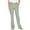 Green, variant on Fesfesfes Fashion Women Pant Summer Casual Loose Cotton And Linen Pocket Solid Trousers Pants On Sale