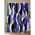 thumbnail image 4 of Shower Curtain Purple Black Lines Bathroom Curtains with Hooks, Waterproof Fabric Modern Abstract Stripes Bath Shower Curtains Set for Bathroom Bathtubs Decor 72x72 Inch, 4 of 8