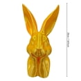 thumbnail image 2 of HCBY Gold Bunny Easter Statue,7.87in Resin Rabbit Figurine,3D Printed Thinking Bunny,For Spring Home Living Room Bedroom Decor, 2 of 5