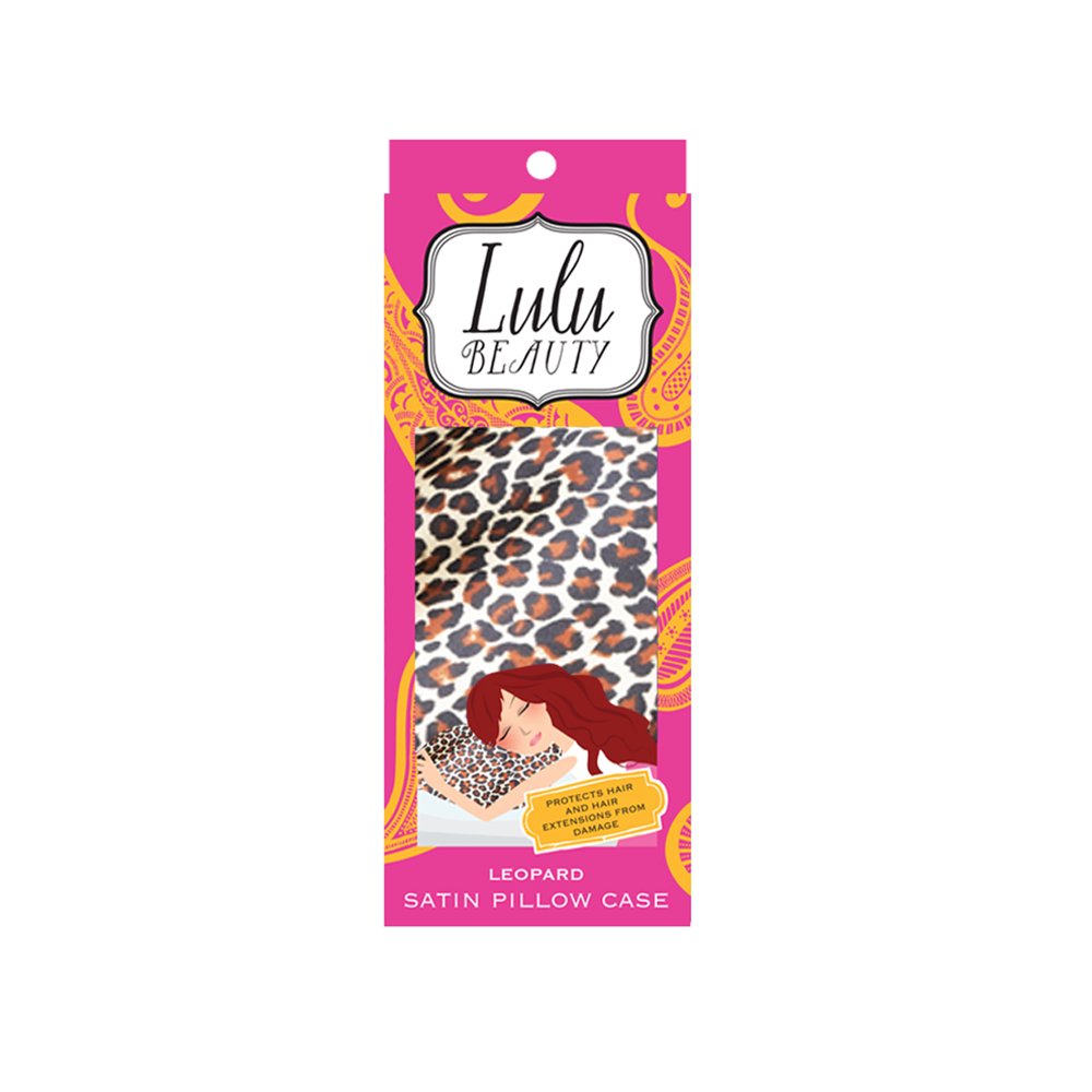 Lulu Beauty Satin Pillow Case, Leopard