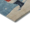 thumbnail image 3 of Addison Rugs Mayfield Premium Machine Washable Transitional Holiday Santa Blue Rectangle Rug, 3' x 5', 3 of 7
