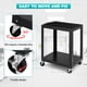 thumbnail image 2 of Av Carro 26 Inch Altura 2-Layer Av Carro Media Carro con Power Strip cm de Alturaeavy- cm de Profundidaduty Av Car con 4 Móvil Casters y 2 Locking Brakes para Oficina y Schools, 2 of 7