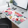 thumbnail image 5 of Pink Green Flowers Gaming Mouse Pad XXL Cute Watercolor Floral Pretty Extended Trendy Pastel Large Mousepad, 5 of 6