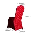 thumbnail image 5 of Ludlz Chair Covers Elastic Tear Resistant Spandex Satin Rosette Back Chair Slipcovers Protector for Wedding, 5 of 8