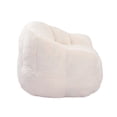 thumbnail image 5 of HSUNNS Bean Bag Chair for Adults, Faux Fur, Side Pocket, Comfy Bean Bag Sofa with Memory Foam Filled, Armrest Lazy Sofa Lounge Chair for Living Room, White, 5 of 9