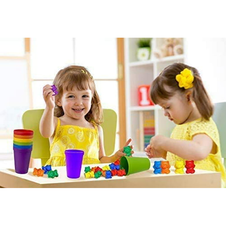 Bmag Counting Bears with Matching Sorting Cups, Preschool Learning