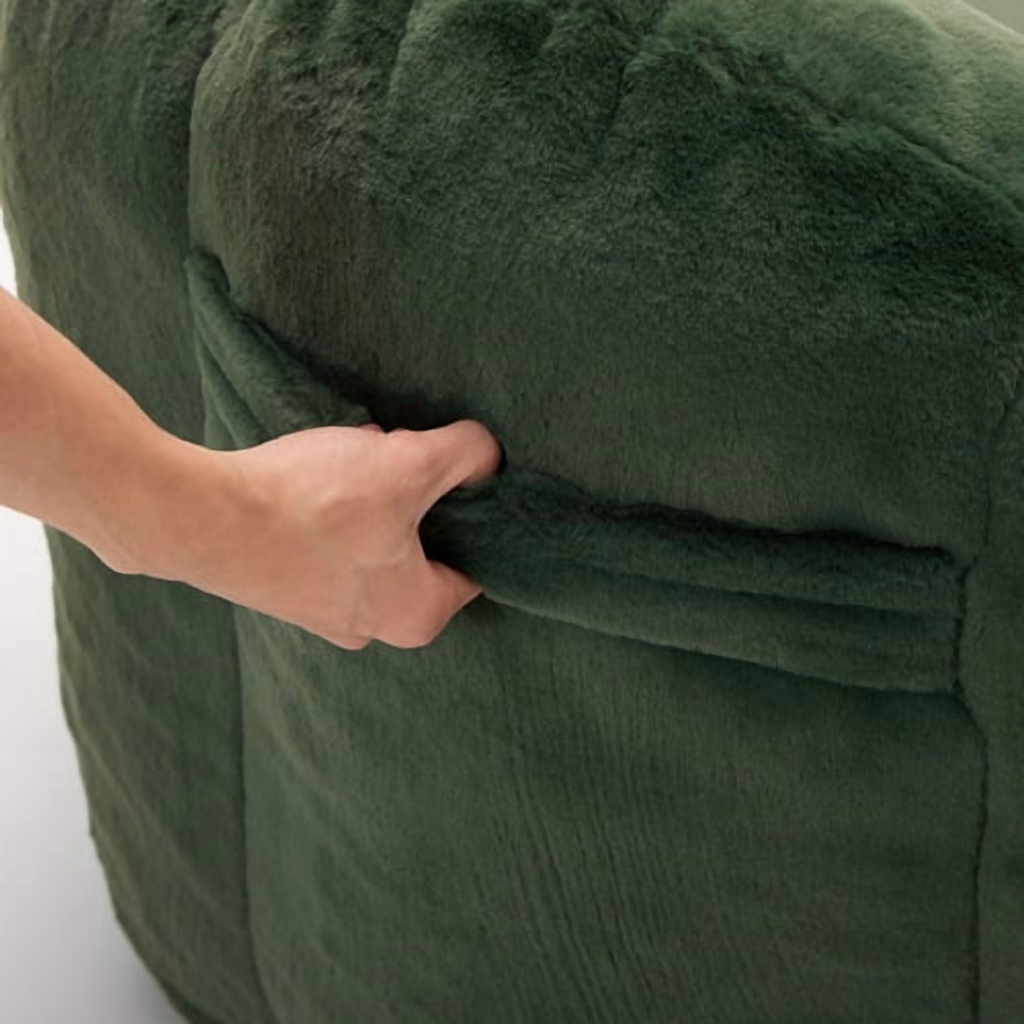 Bean Bag Sofa Lotus type compression – No Assembly, Portable Comfort for Living Room, Bedroom, Green