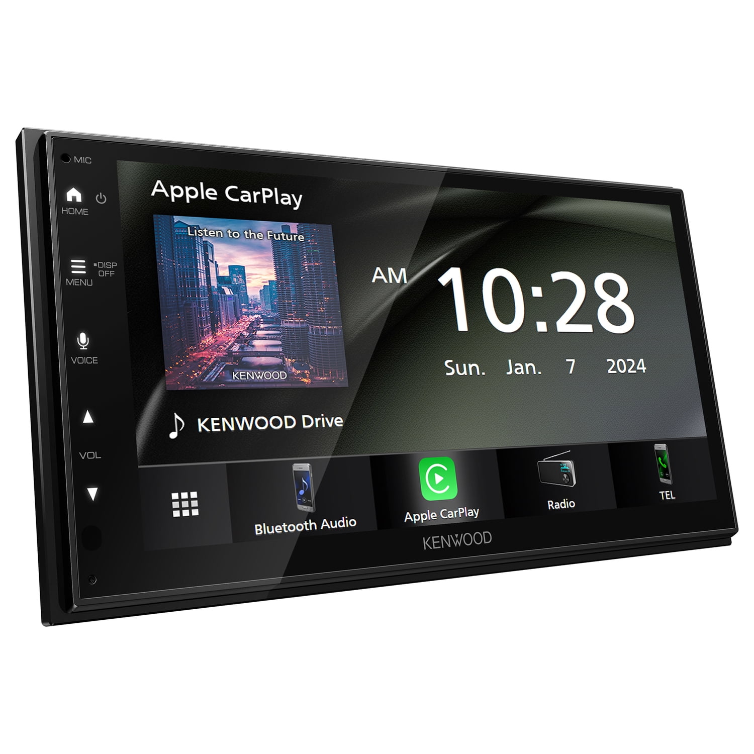 KENWOOD DMX5710S 6.8-In. Car In-Dash Unit, Double-DIN Digital Receiver with WSVGA Touch Screen, Wireless Android Auto/Apple CarPlay, and SiriusXM Ready