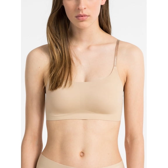 Calvin Klein Invisibles Comfort Lightly Lined Retro Bralette QF4783 Color: Bare Size: MEDIUM