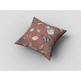 thumbnail image 4 of Amrita Sen Butterflies and Bowls 16" Suede Zippered Pillow in Muted Orange, 4 of 5