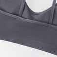 thumbnail image 6 of Gytharion Women's Ribbed Sports Bras Solid Color Wide Straps Flexible Support Seamless Bras Workout Comfort Wireless Bras, 6 of 7