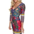 thumbnail image 3 of Women's Paisley Printed Midi Dress, 3 of 3