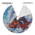 thumbnail image 2 of Sikiie Cartoon Train Hot Air Balloon 30-48 inches {designName} Print Christmas Tree Skirt Snowman Xmas Tree Skirt with Edge Christmas Decorations for Holiday Party36", 2 of 7