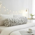 thumbnail image 3 of Dearfoams Bolster Lounge Pillow, Grey, Marble, Fur, 1, 10'' x 36'', 3 of 4
