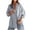 Light Blue, variant on Vivianyo HD Women's Vertical Stripe Oversized Button Down Summer Blouse, Womens Pluse Size Casual Collar Long Sleeve Work Blouse with Chest Pocket, Women's Green, Sizes S-5XL