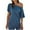 Sky Blue, variant on Womens Sexy Off The Shoulder Tops Short Batwing Sleeve T Shirt Oversized Casual Tee