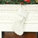 thumbnail image 4 of Injueey Bolsa de Navidad tejida, almacenamiento de envoltura de estilo Simple, colgador de ventana de bola de pelo, calcetines, accesorios de fiesta de Kits de decoración para fiestas Blanco Injueey HA070442-01, 4 of 6