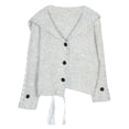 thumbnail image 4 of Ediodpoh Handwoven Trim Knitted Cardigan for Women Sweater Open Front Long Sleeve Outwear Coat for Autumn Winter Fashion White, 4 of 4