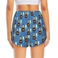 thumbnail image 2 of Lsque Bottle And Glass Printed Women's Running Shorts with Liner Pockets,Elastic Quick Dry Workout Athletic Gym Yoga Shorts,Womens High Waist Shorts-Large, 2 of 9