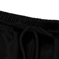 thumbnail image 6 of Work Pants for Men Men's Solid Color Tight Waist Drawstring Casual Sports Multi Pocket Workwear Pants Black L, 6 of 9
