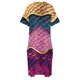 thumbnail image 5 of Vestido de noche de escamas de pez de aleta de sirena para mujer azul oscuro rosa morado Magenta dorado bolsillo suelto vestidos de noche para mujer, 5 of 7
