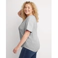 thumbnail image 2 of Hanes T-Shirt Short Sleeve Plus Sizes Originals Women Crewneck Tee  100% Cotton 2x-4x, 2 of 3