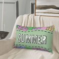 thumbnail image 5 of Sikiie Summer Print Plush Pillow Cover, Wrinkle-proof and Stain-resistant Pillow Protector without Pillow Core, Home Decoration-16"x24", 5 of 6