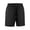 A Black, variant on Lenago Short Pant for Men Gym Shorts Man Solid-Color Zipper Pocket Loose Sporty Outdoor Running Training Drawstring Pocket Shorts Black L