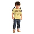 thumbnail image 3 of Thick Thighs Pretty Eyes Funny Cute Youth T Shirt Tee Girls Infant Toddler Brisco Brands 3T, 3 of 5