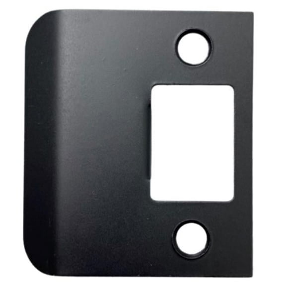 2.25 x 2 in. Extended Lip Strike Plate - Paint Black