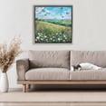thumbnail image 2 of Stupell Industries Butterflies In Tranquil Meadow Gray Framed Floater Canvas Wall Art design by LSR Creative Studio, 25 x 25, 2 of 9