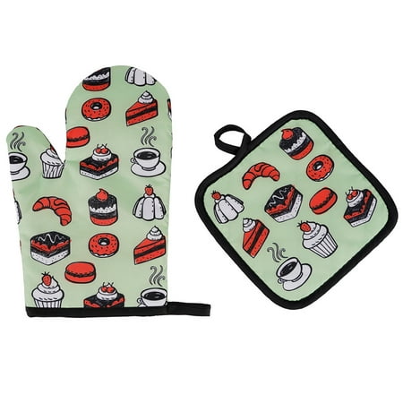 

Baocc kitchen supplies Oven Mitts And Pot Holders Sets Heat Resistants Oven Mitts Soft Cotton And Non-Slip Surface Safes For Baking Cooking BBQ Oven Mitts D
